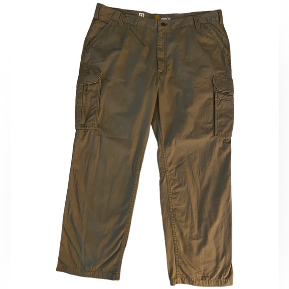 Men’s Carhartt Rugged Flex Relaxed Fit Canvas Cargo Work Pant - Picture 4 of 13